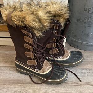 Sorel Fur tall Boots Joan of Artic